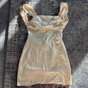 Beginning Boutique Cream Mini Dress